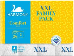 Toaletný papier 2-vrstvový HARMONY COMFORT XXL – 24ks 30498