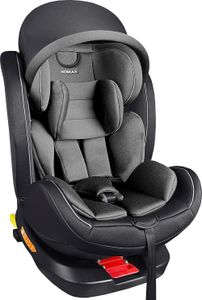 Kindersitz drehbar 360° mit ISOFIX und Liegefunktion mitwachsend I 0-36 kg, 0-12 Jahre, Gruppe 0/1/2/3 I 5-Punkt-Gurt und 3-Punkt-Gurt I Bezug abnehmbar, waschbar I ECE i-Size 129R,Farbe:Schwarz/Grau Kindersitz drehbar 360° mit ISOFIX und Liegefunktion mitwachsend I 0-36 kg, 0-12 Jahre, Gruppe 0/1/2/3 I 5-Punkt-Gurt und 3-Punkt-Gurt I Bezug abnehmbar, waschbar I ECE i-Size 129R,Farbe:Schwarz/Grau