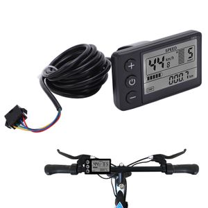 S866 LCD displej pre elektrobicykle - ovládací panel pre 24V/36V/48V e-kolobežky so zástrčkou SM