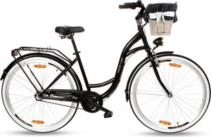 Goetze Style 28 Zoll Citybike, 3-Gang Shimano Nabenschaltung, Tiefeinstieg mit Rücktrittbremse, Damenfahrrad mit Korb