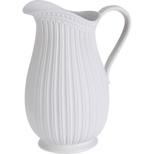 Porcelánová váza s uchom biela 24 cm