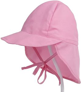 Baby Sonnenhut mit Nackenschutz Schirmmütze Anti-UV Hut Mütze Atmungsaktiv Strandhut Sommer Outdoor UV Schutz Hut