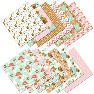 46 listů 12 vzorů scrapbookového papíru, 15cm barevný papírový blok pro řemeslné scrapbooking, jednostranně potištěné řemeslné papíry pro scrapbooking, výrobu přání, dekorace (barva 23)