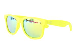 PiWear Sonnenbrille - Long Beach - matt gelb, gelbe Gläser, verspiegelt