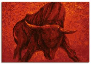 ARTland Leinwandbilder Katalanischer Stier Größe: 70x50 cm