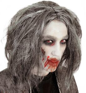 Zombie Horror Perücke für Erwachsene Halloween Karneval Fasching Party Cosplay