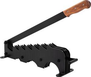 ECD Germany štiepací nôž na drevo, ručný štiepač palivového dreva z robustnej liatiny, robustný štiepač palivového dreva s 41 cm nožom, štiepač palivového dreva na montáž na stenu, výkonný štiepač pre maximálnu bezpečnosť