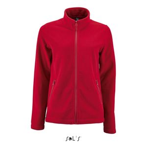 Damen Plain Fleece Jacke Norman - Farbe: Red - Größe: L