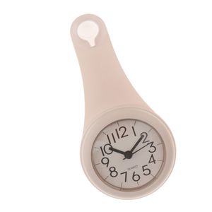 Baduhr Badezimmeruhr Wanduhr Uhr mit Saugnapf Farbe Weiß