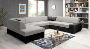 FURNIX Wohnlandschaft XXL-Sofa Couch Sofalandschaft NOSMISS  MA1100OR21