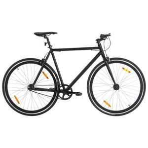 KAMELUN Fahrrad mit Festem Gang Schwarz 700c 59 cm