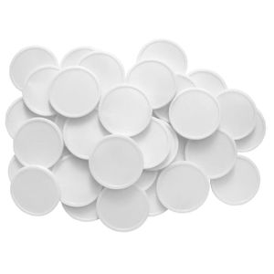 Vorteilspack CombiCraft Kunststoff Wertmarken oder Pfandmarken Blanko - Weiß - 1000 Stück