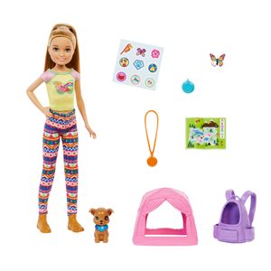 Barbie "It takes two! Camping" Spielset mit Stacie Puppe und Hündchen