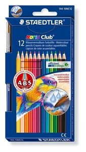 STAEDTLER ołówek akwarelowy Noris Club aquarell pudełko 12 sztuk + 1 pędzelek