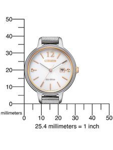 Citizen Damen Eco-Drive Armbanduhr aus Edelstahl Elegance - EW2449-83A