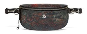 SCOTCH & SODA Leder Gürteltasche Leather Bumbag In Print Snake mehrfarbig