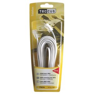 Pripojovací kábel RJ45 8P4C 6 m biely