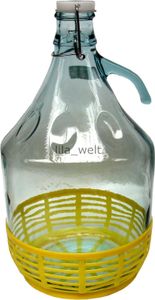 Bügelflasche Bügelverschluss Glasballon Weinballon Glasflasche 5L Gärballon