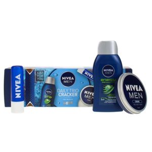 Nivea Men Daily Trio Set 50ml Duschgel & 30 ml Creme & 4,8 g Lip Balm