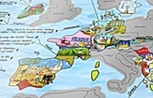 Bucketlistmap scratch edition -  Illustrated world map of the most awesome  destinations on Planet Earth""