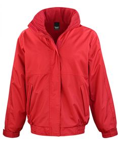 Result Damen Funktionsjacke Winterjacke Kragen Gefüttert Winddicht Zip, Größe:M (12), Farbe:Rot