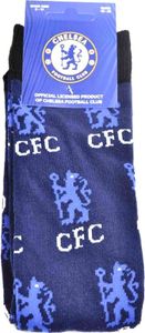 Chelsea FC - pánske/dámske ponožky s celoplošnou potlačou BS2228 (37 EU-39,5 EU) (modré)