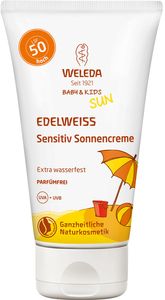 Weleda Edelweiss Sonnencreme Empfindliche Haut Baby und Kinder Spf50 50ml