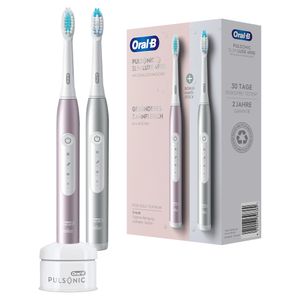 Oral-B Elektrische Zahnbürste - Pulsonic Slim Luxe + 2. Handstück - Platinum/Rosegold