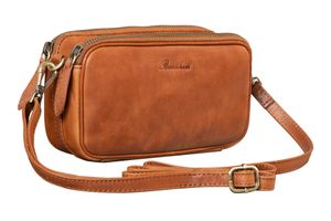 Benthill Reisetasche aus echtem Leder - Reisebrieftasche - Umhängetasche aus Rindsleder - Organizer / Bag Beutel mit viel Platz - Schultertasche - Umhängetasche