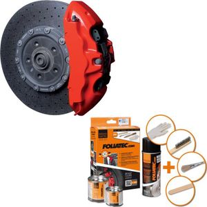 Foliatec 2160 Bremssattel Lack Set, racing rosso