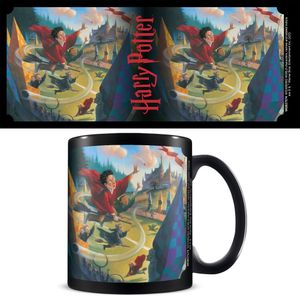 Harry Potter - Book 1 Quidditch - black - Keramik Tasse - Ø8,5 H9,5 cm