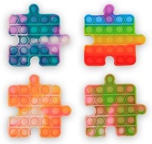 Magic Push Pop It Spiel Puzzle Batik Bunt Anti Stress Fidget Noppen Rund Kinder 12cm