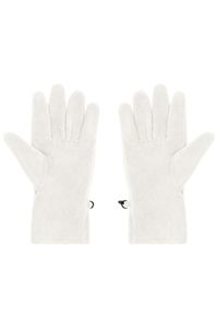 Wärmende Fleece Handschuhe für Damen und Herren off-white, Gr. L/XL