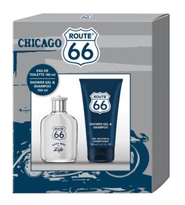 Route 66 - Easy Way of Life Set for Men: Eau de Toilette 100 ml + Shower Gel & Shampoo 150 ml