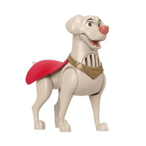 Fisher-Price DC League of Super-Pets Bellender Krypto Figur, 15 cm großer beweglicher Spielzeughund mit Geräuschen, für Vorschulkinder ab 3 Jahren