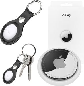 Sledovacie zariadenie Apple AirTag 1 kus + puzdro AirTag čierne