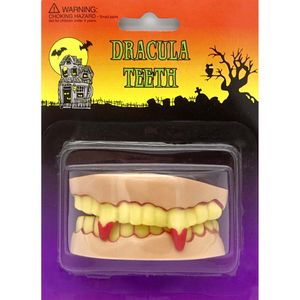 10 x Vampirgebiss Vampirzähne Gebiss Halloween Zähne Kunststoff Kindergeburtstag 