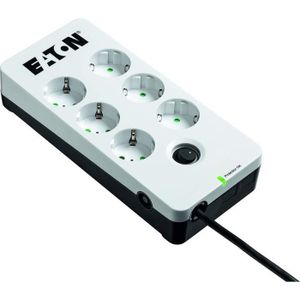 EATON Protection Box 6 DIN 6-fach Steckdosenleiste mit Überspannungsschutz weiß