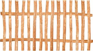 Gartenzaun Holz H 80 x B 200cm Lattenabstand 7-9cm Bausatz