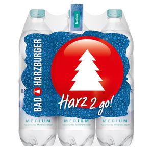 Bad Harzburger Medium Mineralwasser PET (6 x 1,0L)