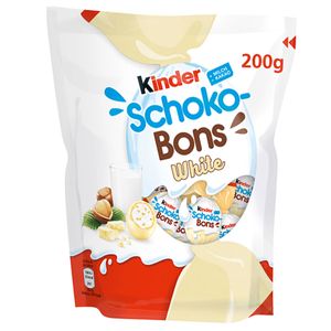 Czekoladowe Bons White dla dzieci z nadzieniem z mlecznego kremu, pakowane pojedynczo 200 g