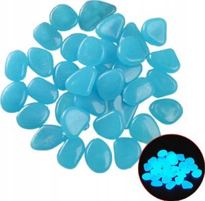 LIGHTING STONES Fluoreszierende Kieselsteine BLUE DARK LIGHT 50pcs