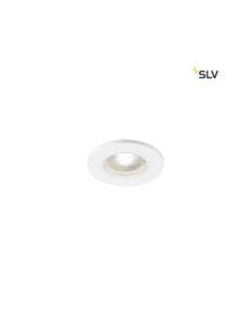 SLV 1001018 KAMUELA ECO LED Fire-rated Deckeneinbauleuchte, weiss, 4000K, 38°, dimmbar, IP65