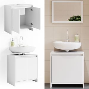 Livinity® Emma toaletný stolík, 58 x 60 cm, biely