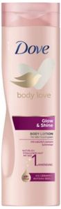 Dove Body Love Glow and Shine Body Lotion, 250 ml, Frauen, Universalhülle, Feuchtigkeitsspendend, Ausstrahlung, Flasche, 48 h