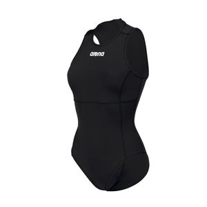 arena Badeanzug / Wasserballanzug für Damen chlor- und UV-beständig, Farbe:Schwarz, Größe:44