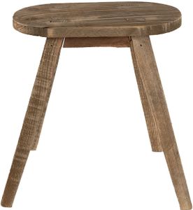 Clayre & Eef 6H2206 Rostlinný stolek 30x16x32 cm hnědý oválný