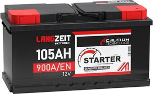 LANGZEIT Autobatterie 105AH 12V 900AEN Starterbatterie +30% mehr Leistung ersetzt Batterie 88Ah 90Ah 92Ah 95Ah 100Ah LANGZEIT Autobatterie 105AH 12V 900AEN Starterbatterie +30% mehr Leistung ersetzt Batterie 88Ah 90Ah 92Ah 95Ah 100Ah