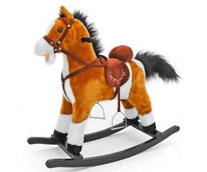 Hojdací kôň s melódiou Milly Mally Mustang svetlohnedý