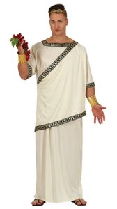 dress up römische Männer Polyester weiß Größe 48-50